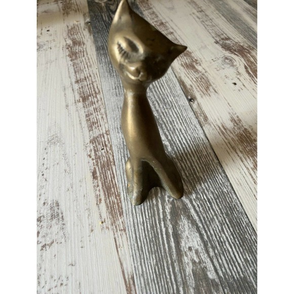 Other - Bronze Sitting Cat With Some Green Patina 6” Tall